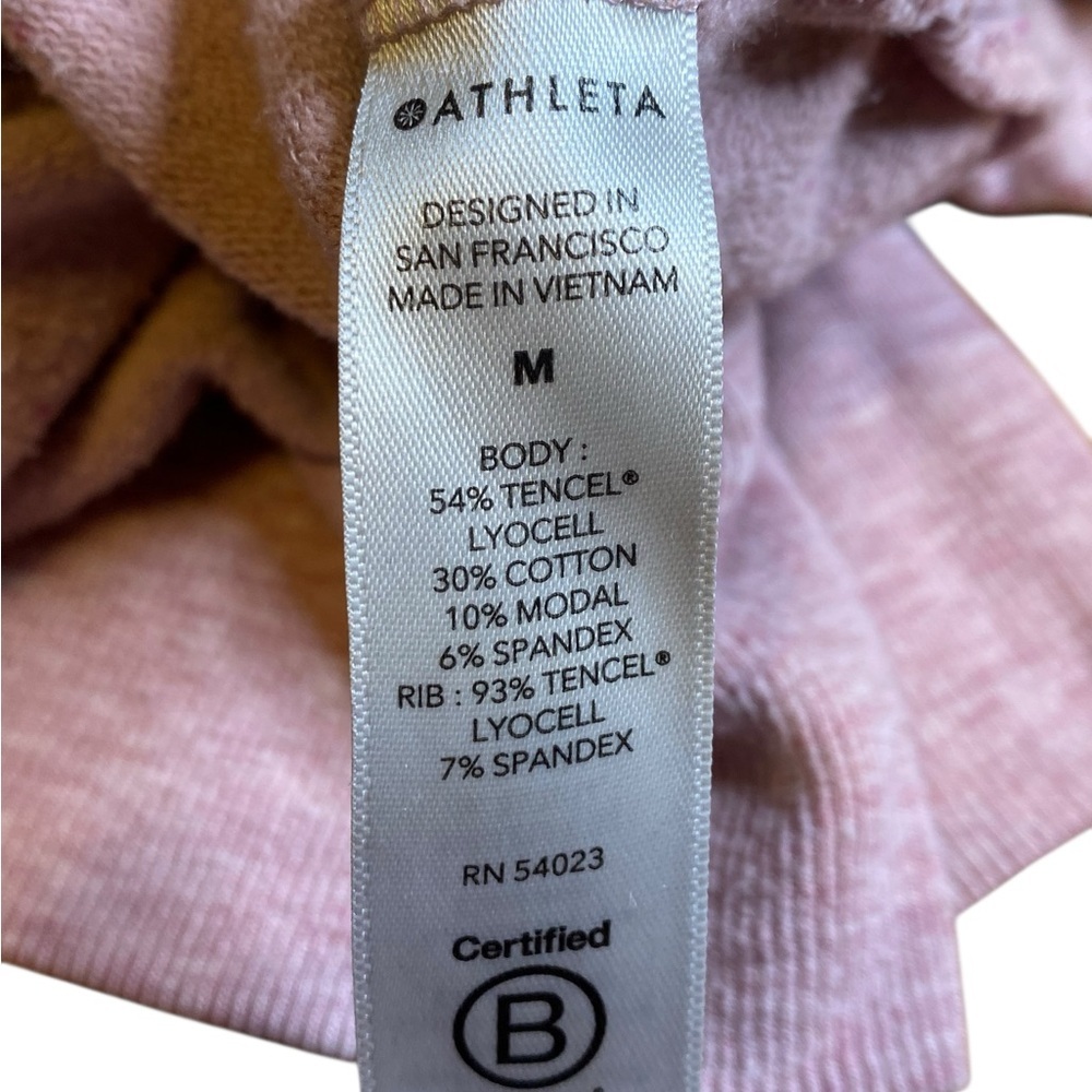 Athleta Pink Berry Balance Pullover Crewneck Sweatshirt Women’s Size M - Picture 8 of 11